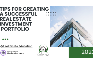 Tips for creating a successful real estate investment portfolio