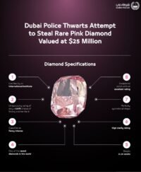 Dubai Police Prevent $25M Pink Diamond Heist Within Eight Hours Dubai Police foil $25 million pink diamond heist in eight hours - UAE